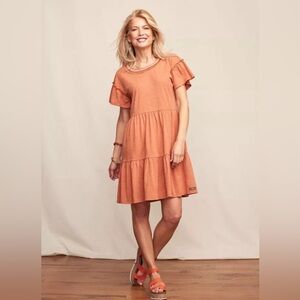 Matilda Jane Heart to Heart McIntosh Red Striped Knit Dress Size Large NEW